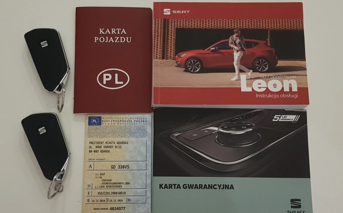 Seat Leon cena 99900 przebieg: 79900, rok produkcji 2020 z Sosnowiec małe 742